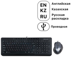 Клавиатура Delux DLD-6220OUB черный