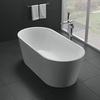 BelBagno BB71-1500 Отдельностоящая, овальная акриловая ванна в комплекте со сливом-переливом цвета хром 1500x750x600