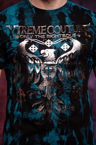 Xtreme Couture | Футболка мужская STEEL MILL X1805 от Affliction принт спереди геральдический орёл