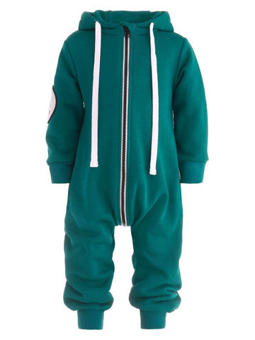 Комбинезон из футера "Изумрудный"