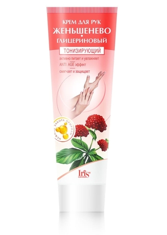 Classic Line Крем для рук Женьшенево-глицериновый тонизирующий 100мл Iris