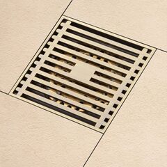 Трап канализационный прямой, 40 мм, 100х100 мм, Gappo, латунь, бронза, G81004-4