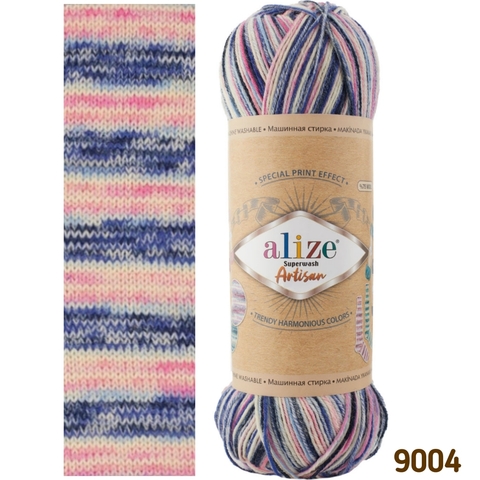 ALIZE SUPERWASH ARTISAN 9004, Мультиколор