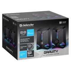 Колонки 2.0 Defender Gravity черные (65048)