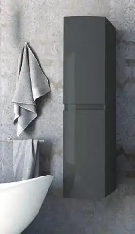 Cezares 44327 Колонна подвесная с двумя распашными дверцами, реверсивная Grigio talpa opaco, 40x38x170