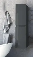 Cezares 44327 Колонна подвесная с двумя распашными дверцами, реверсивная Grigio talpa opaco, 40x38x170 фото