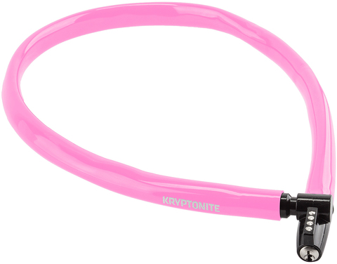 Картинка замок велосипедный Kryptonite Cables Keeper 665 Key CBL 6X65см Pink - 1
