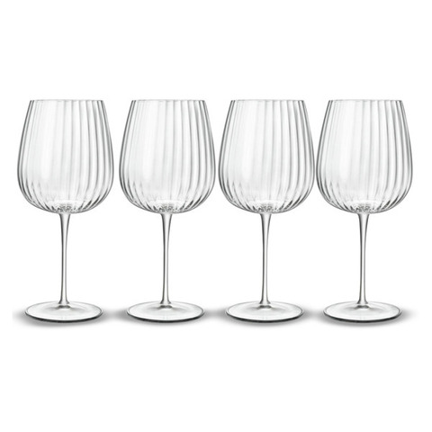 Набор бокалов 4шт 0.75л для коктейлей и джина Luigi Bormioli Оптика