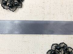 Лента атласная, ш. 2,5 см, 03 (91) серо-голубой