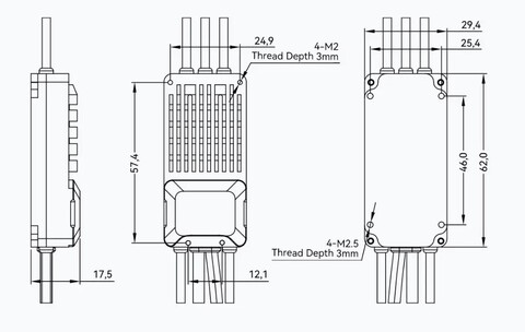ESC регулятор мотора T-Motor V40A 6-14S PWM/CAN