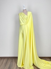 Костюмно-плательный барби-креп Лимоный