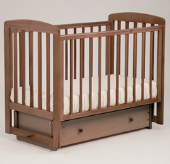 АБ 16.2.  "Ромашка" кровать  детская маятн  поперечн (махагон)