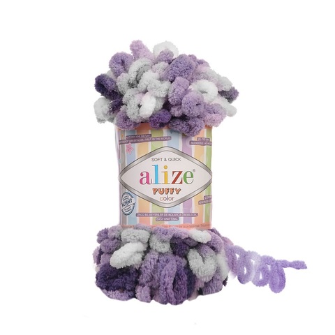 Пряжа Alize Puffy Color цвет 6342