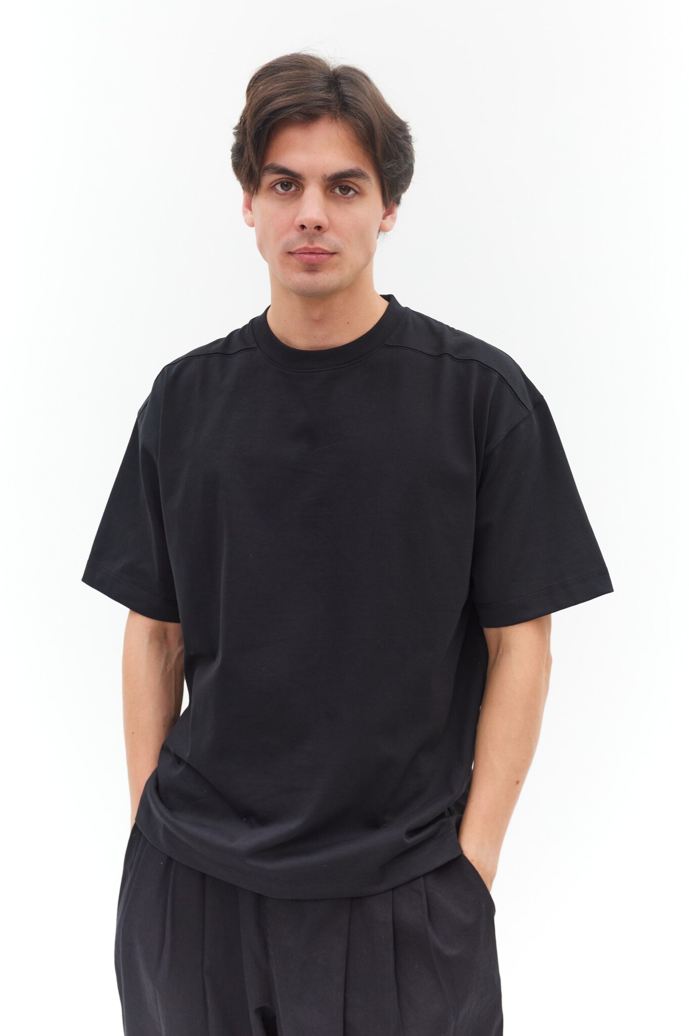 Футболка мужская LAINE базовая (черный)