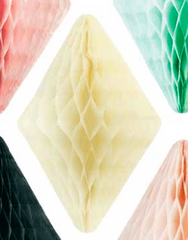 Шар-сота ромб лимонный 1 шт. (30 см)