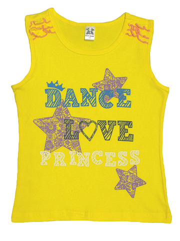 201515-1 футболка для девочек, желтая