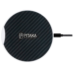 Беспроводное зарядное устройство Pitaka Qi Pad Eclipse (MP1002), Black / White (Черный / Белый)