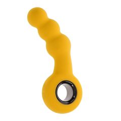 Желтая анальная вибропробка Bumble - 14,9 см. - 