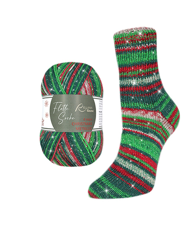 Rellana Flotte Socke Christmas Metallic 2026