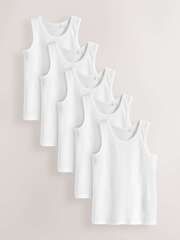 Майка для мальчика Next N59-402, 5 шт., Белый