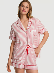 ФЛАНЕЛЕВАЯ ПИЖАМА С ШОРТАМИ