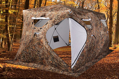 Зимняя палатка куб Higashi Double Winter Camo Pyramid Hot (трехслойная)
