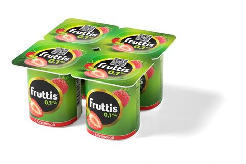 Йогурт фруттис легкий с клубникой 110гр