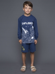 042_ОС25 Шорты д/м, синий