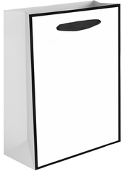 Пакет подарочный M вертикальный, Премиум, Белый, 33*28*10 см (Д*В*Ш), 1 шт.