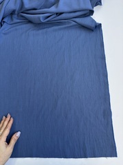 Вискоза с нейлоном, плательная ткань, Джинсовый синий