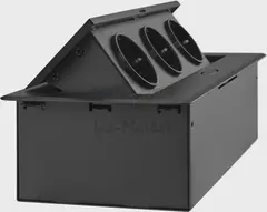 Розетка Cactus CS-SOCKET-EU3-BK для столешницы 26.5x11.8x6.5см черный — фото 3