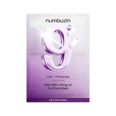 Numbuzin No.9 NAD Bio Lifting-sil Full Face Pack Sheet тканевая 3D-маска для подтяжки лица