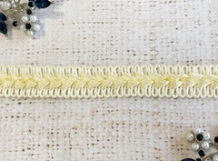 Тесьма декоративная Самоса с атласом, ш. 1,8 см, сливочный
