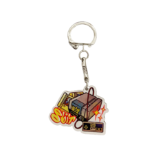 Деревянный брелок 8 бит