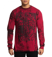 Пуловер Affliction BLACK MIST RED