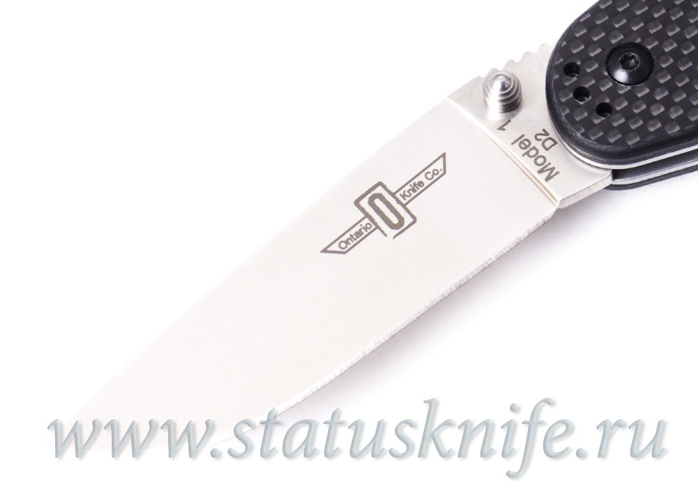 Нож Ontario Rat 1 D2 8867 Карбон черный