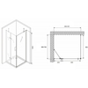 Abber Zart AG08090-S71 Душевой уголок, 90x70x195, цвет: хром