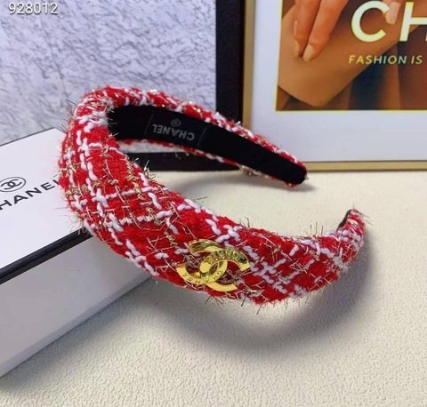 Ободок красный твид Chanel
