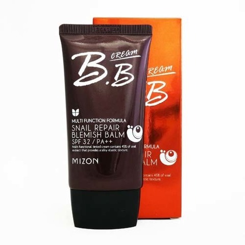 Mizon Snail Repair BB Cream SPF 32 PA+++ #02 Sаnd Beige - Увлажняющий ВВ-крем с муцином улитки (бежевый)