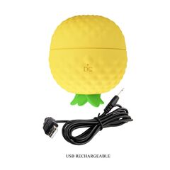 Желтый клиторальный стимулятор-ананас Pineapple Secret - 