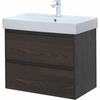 Aquanet 287895 Компл.2 - Тумба Nova Lite 75 2 ящ. цв. дуб черный (287895)