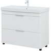 Aquanet 339257 Тумба Ирис new 100 напольная 2 ящ. цв.белый глянец (339257)