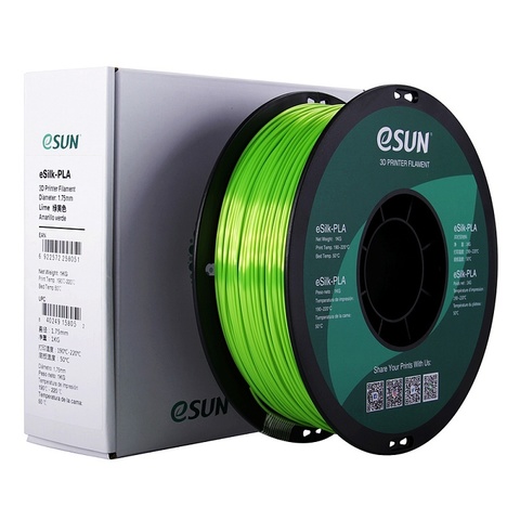 ESUN eSilkPLA, 1.75 мм, 1 кг, лаймовый