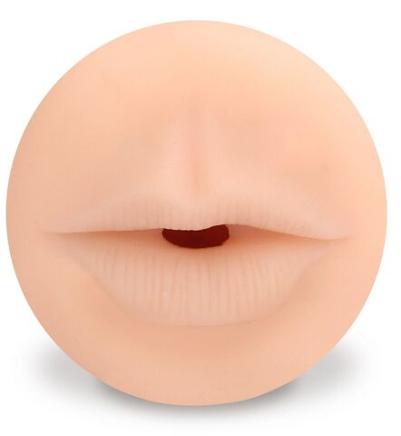 Телесный мастурбатор-ротик с эффектом смазки Deluxe Oral - Shots Media BV SLT SLT007FLE