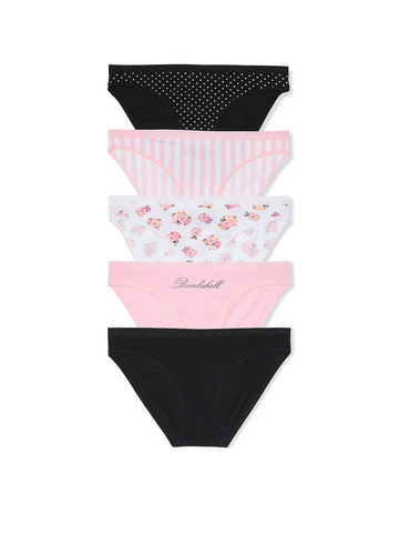 STRETCH COTTON ЛОГО БИКИНИ