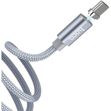 Кабель USB - Type-C 2A магнитный Hoco U40A 1м (100 см) (Серебро)