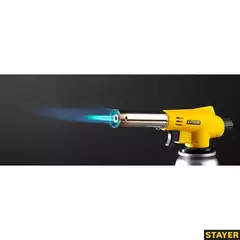 STAYER MaxTerm MG 100, 1300°C, газовая горелка с пьезоподжигом на баллон с цанговым соединением (55584)