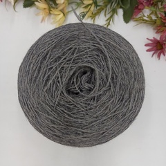100% шерсть арт British wool фабрика Transilana - Серый меланж 450м/100гр