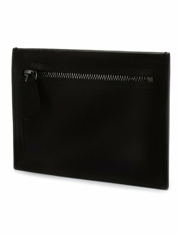 Кожаный футляр для кредитных карт Bottega Veneta черный