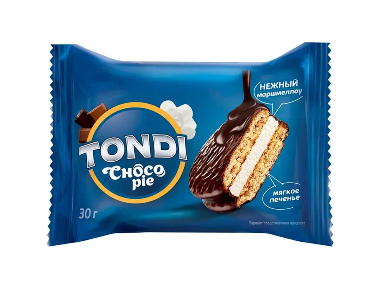 «Tondi», choco Pie (коробка 2,13 кг/~71 шт)